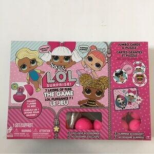 L.O.L. Surprise 7 Layers of Fun Game Jumbo Cards & Puzzle